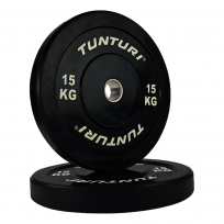 Диск бамперный черный TUNTURI 15 кг