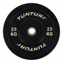 Диск бамперный черный TUNTURI 25 кг