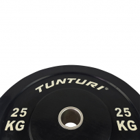 Диск бамперный черный TUNTURI 25 кг