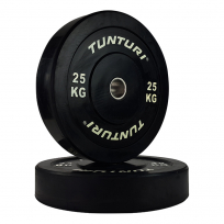 Диск бамперный черный TUNTURI 25 кг