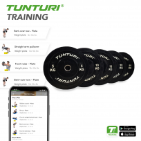 Диск бамперный черный TUNTURI 5 кг