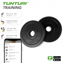 Диск обрезиненный пара TUNTURI 1.25 кг